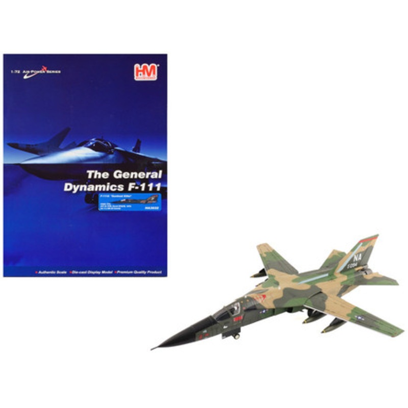 General Dynamics F-111A Aardvark Aircraft "347th TFW 430th TFS 67-0094 Gunboat Killer Korat RTAB Thailand" (1975) United States Air Force "Air Power Series" 1/72 Diecast Model by Hobby Master