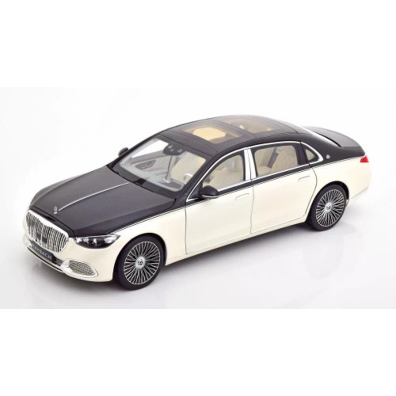 1/18 Dealer Edition Mercedes-Benz Maybach S680 4Matic (Diamond White & Obsidian Black) Diecast Car Model