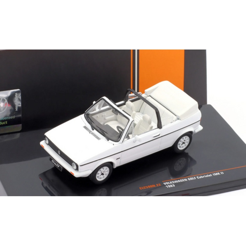 1/43 Ixo 1983 Volkswagen VW Golf II Convertible (White) Diecast Car Model