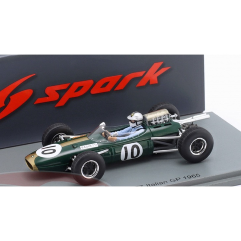 1/43 Spark Brabham BT7 No.10 Italian GP 1965 Giancarlo Baghetti Car Model