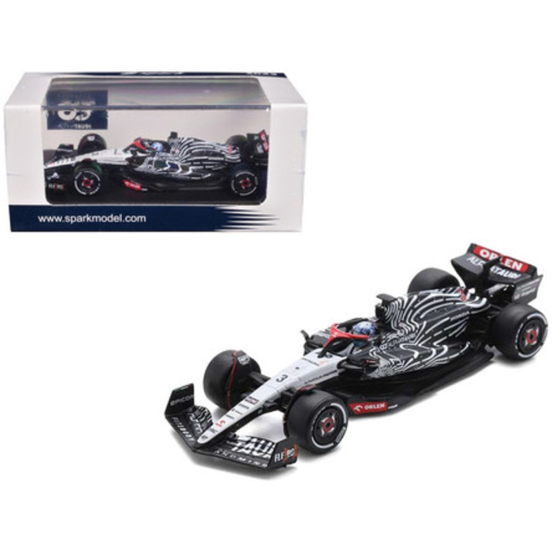 1/64 Spark 2023 Formula 1 AlphaTauri AT04 No.3 Scuderia AlphaTauri Las Vegas GP Daniel Ricciardo Car Model