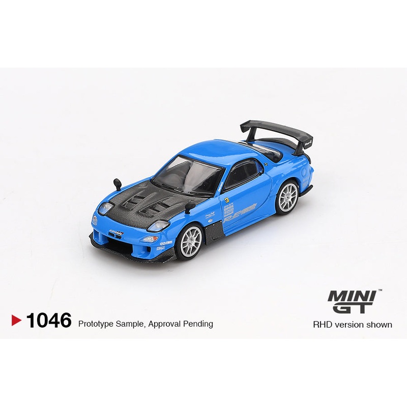 [Preorder] MINIGT 1:64 Mazda RX-7 RE-Amemiya 20B NA 3ROTOR-7 Ama-san Go MGT01046-BL