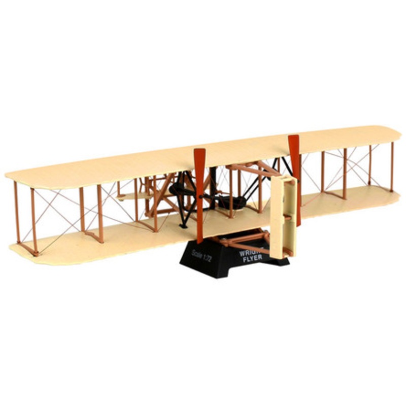 Wright Flyer Aircraft "First Heavier-Than-Air Flying Machine" 1/72 Diecast Model Airplane by Postage Stamp