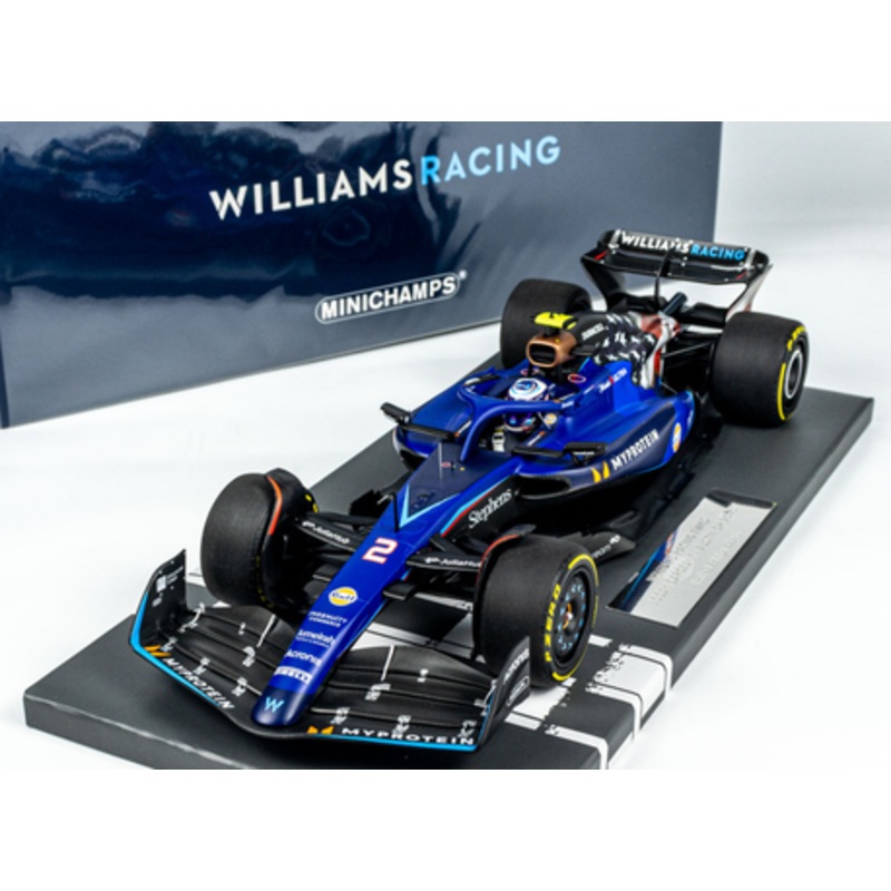 1/18 Minichamps 2023 Formula 1 Logan Sargeant Williams FW45 #2 USA GP Car Model