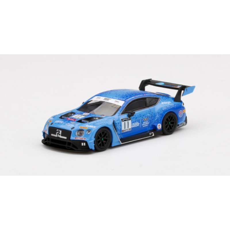 1/64 Mini GT Bentley Continental GT3 #11 Team Parker 2020 Total 24 Hrs of Spa Diecast Car Model