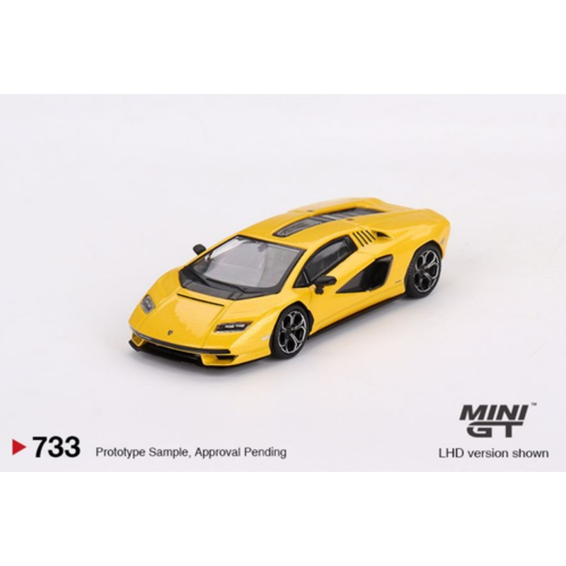 1/64 Mini GT Lamborghini Countach LPI 800-4 (New Giallo Orion Yellow) Diecast Car Model