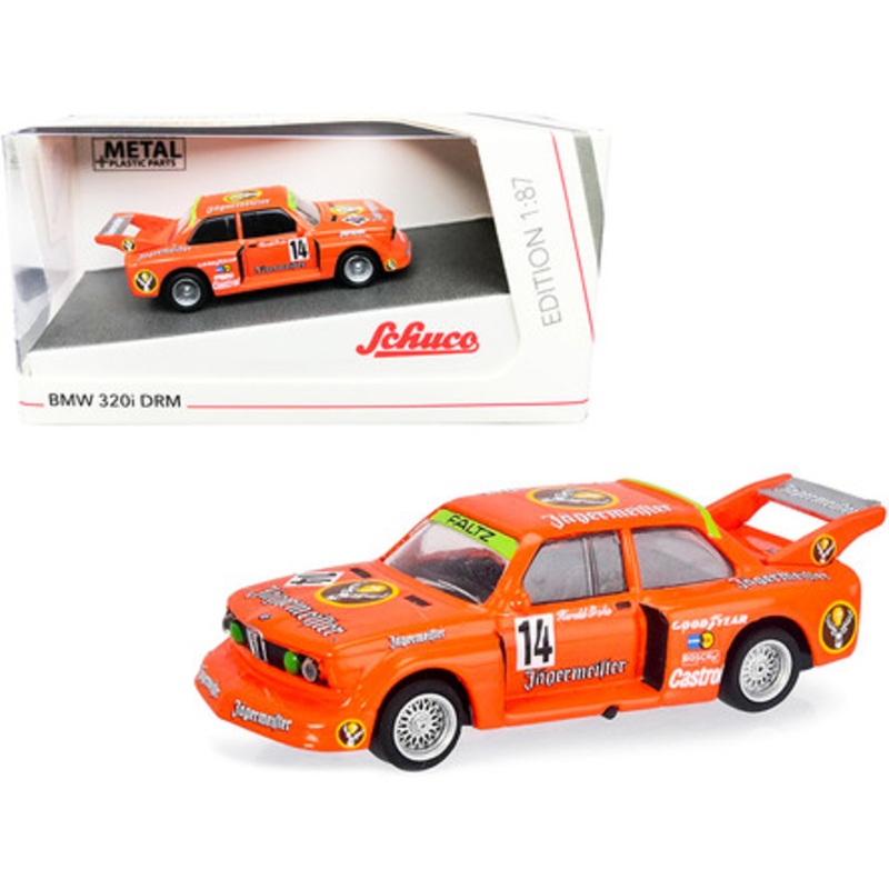 BMW 320i #14 "Jagermeister" DRM "Deutsche Rennsport Meisterschaft" (German Racing Championship) 1/87 (HO) Diecast Model Car by Schuco