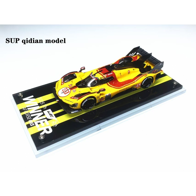 [Preorder] SUP qidian Model 1:64 Ferrari Supercar 499P 2025 Le Mans 24h Endurance Race AF Corse 83# Champion Car Yellow #83