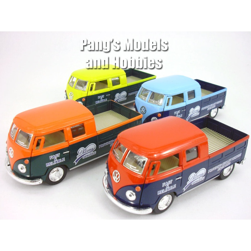 Volkswagen -VW T1 (Type 2) Delivery Pickup Bus 1/32 Scale Diecast & Plastic Model by Kinsmart Yellow