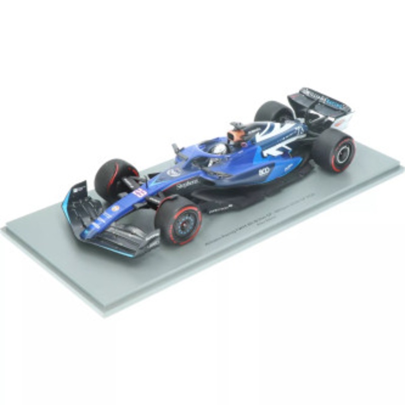1/18 Spark 2023 Formula 1 Williams F1 FW45 No.23 Williams Racing 800th Race British GP 8th Place Alex Albon Car Model