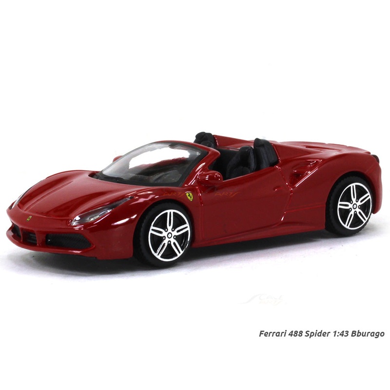 Ferrari 488 Spider 1:43 Bburago diecast Scale Model car