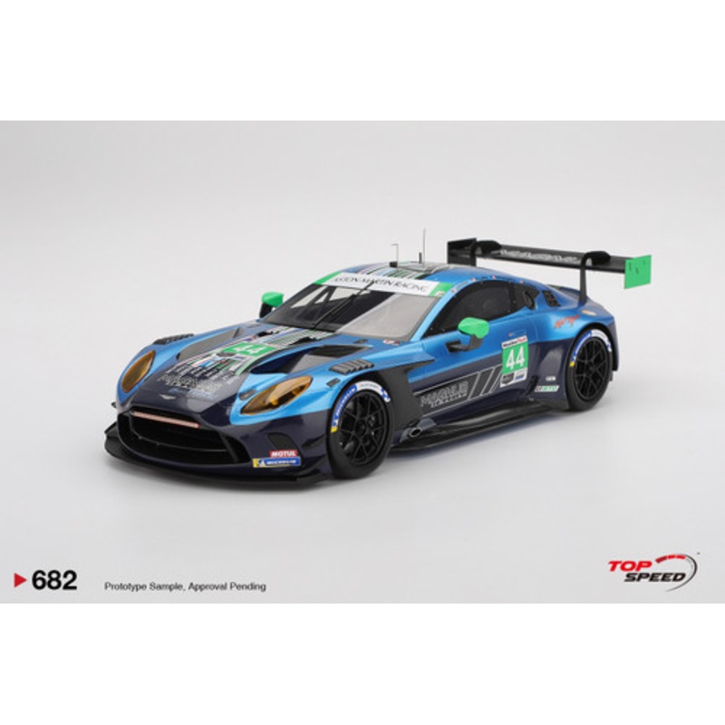 1/18 Top Speed 2025 Aston Martin Vantage GT3 EVO #44 Magnus Racing 2025 IMSA Daytona 24 Hrs Car Model