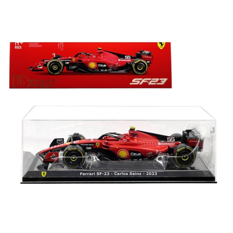 1/24 BBurago 2023 Formula 1 Ferrari SF-23 #55 Carlos Sainz Car Model