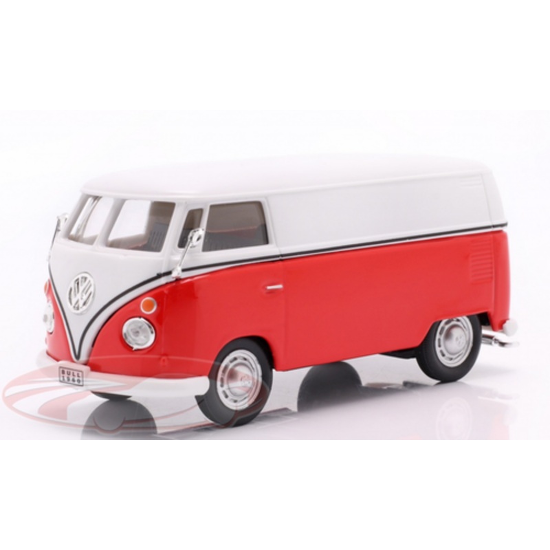 1/43 Cararama Volkswagen VW T1 Transporter (White & Red) Car Model