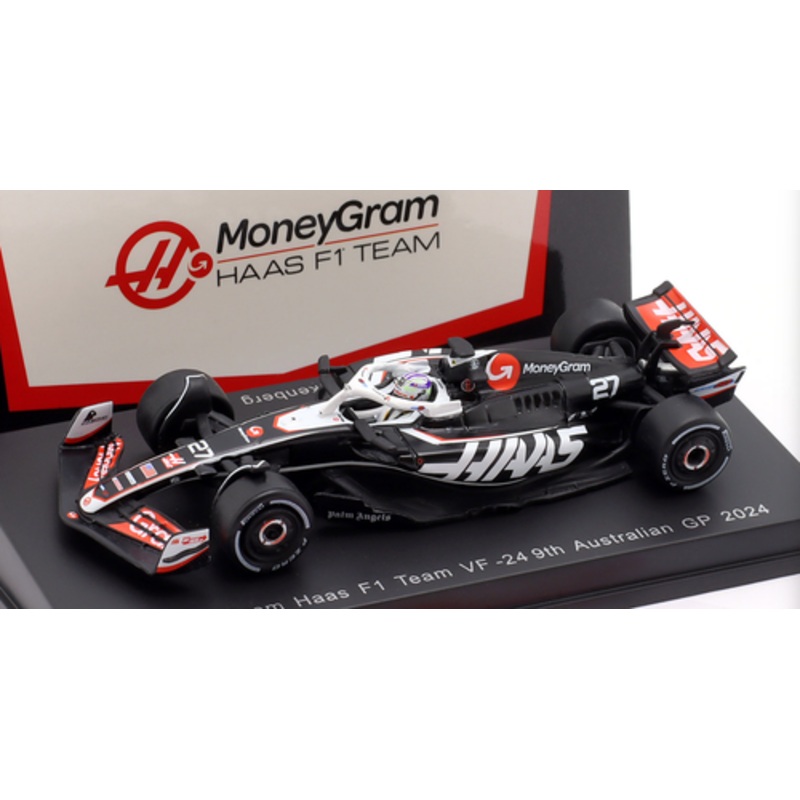 1/64 Spark 2024 Formula 1 MoneyGram Haas F1 Team VF24 No.27 2024 Nico Hulkenberg Car Model