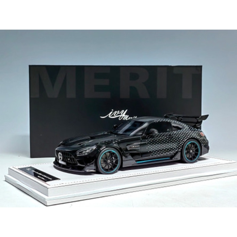 1/18 Ivy Mercedes-Benz AMG GT Black Series (Black with Mercedes Stars) Resin Car Model Limited 60 Pieces