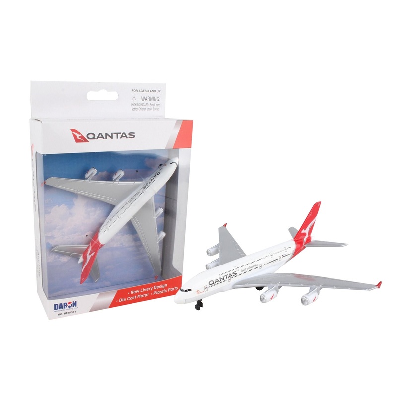 6 Inch Airbus A380 Qantas 1/479 Scale Model Airplane by Daron (Single Plane)