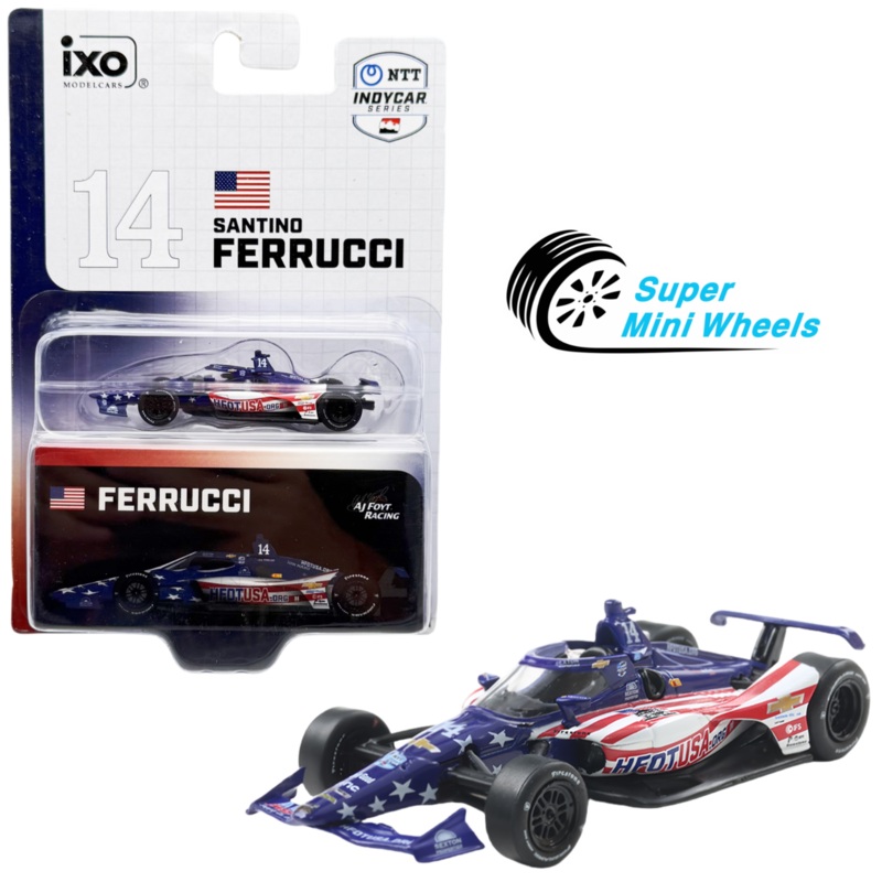IXO Models 1:64 2025 NTT INDYCAR #14 Santino Ferrucci / AJ Foyt Racing