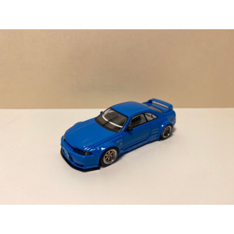 NO BOX 1/64 INNO NISSAN SKYLINE GT-R (R33) "Pandem / Rocket Bunny" Cement Blue Matte