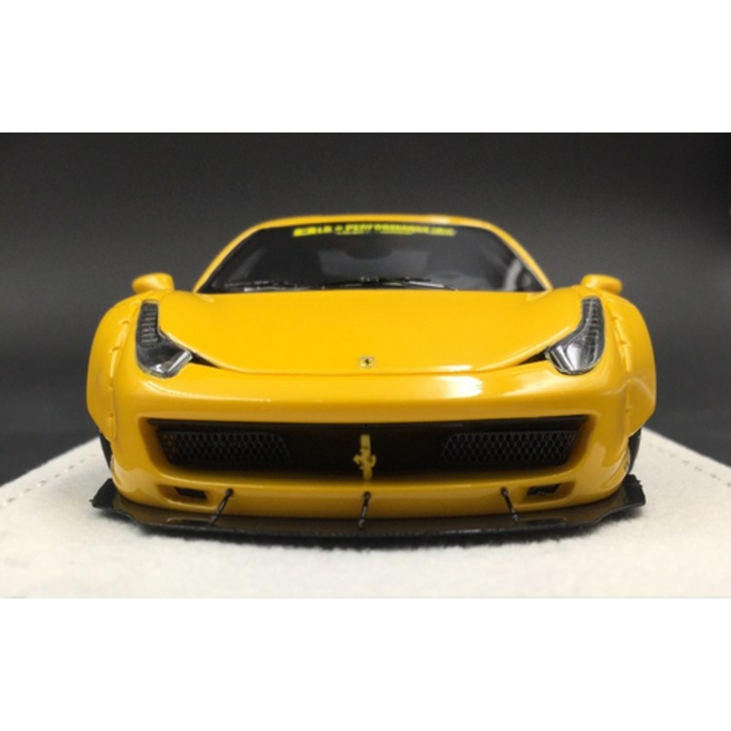 1/43 Fuelme Lamborghini Aventador Liberty Walk 458 Yellow