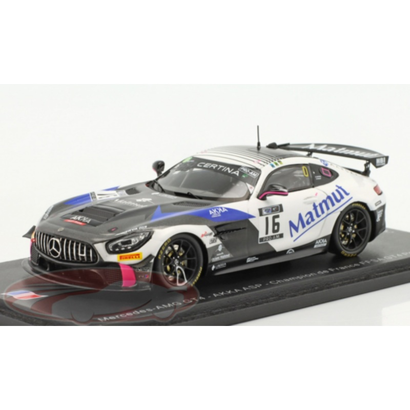 1/43 Spark 2021 Mercedes-AMG GT4 #16 Winner France FFSA G4 Pro-AM AKKA-ASP Thomas Drouet Car Model