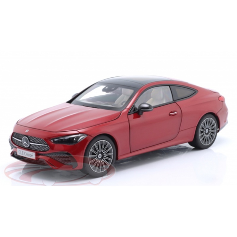 1/18 Dealer Edition 2023 Mercedes-Benz AMG-Line CLE Coupe (C236) (Patagonia Red Metallic) Diecast Car Model