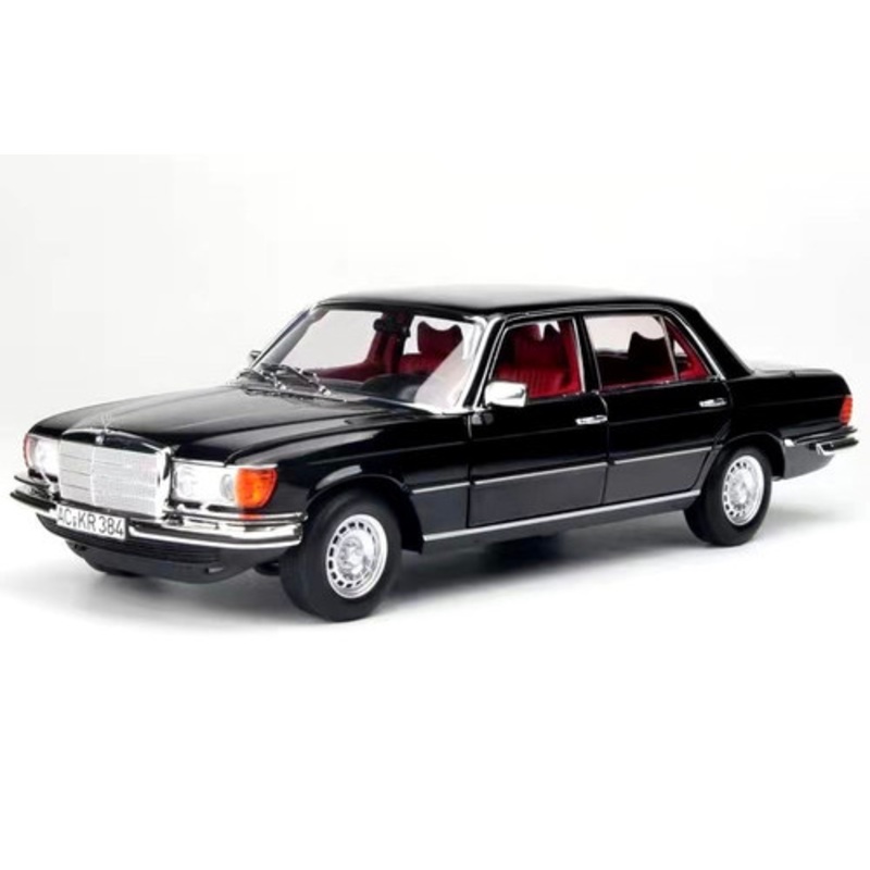 1/18 Mercedes-Benz Mercedes 450SEL 450 SEL 6.9 (Black with Red Interior) Diecast Car Model