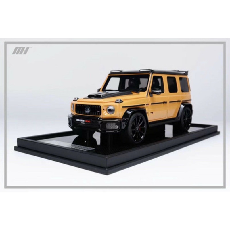 1/18 Motorhelix Mercedes-Benz Mercedes G-Class G63 AMG Brabus 800 (Yellow) Resin Car Model Limited 99 Pieces