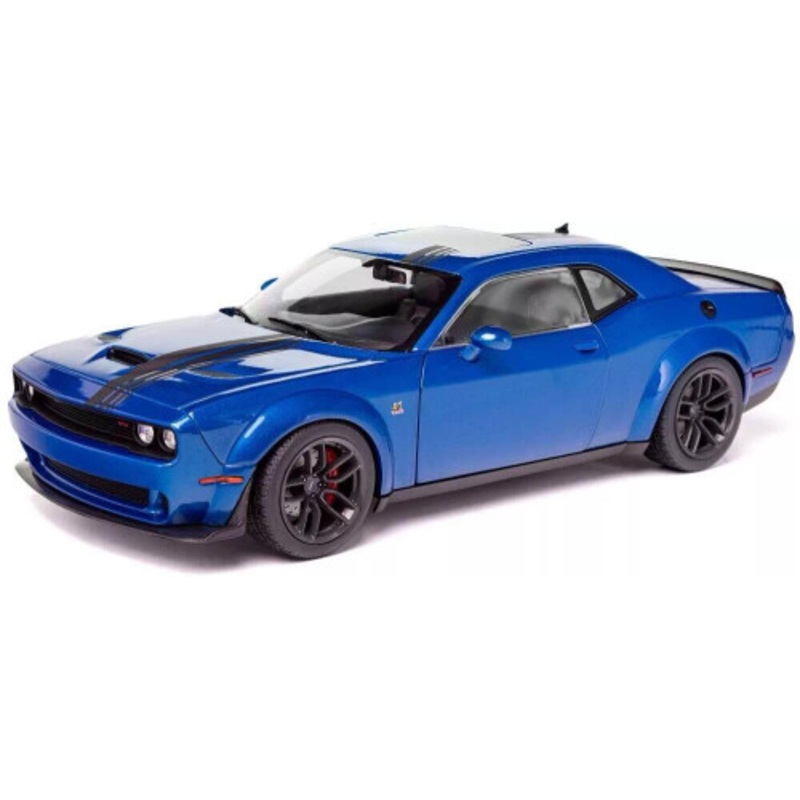 1/18 Solido 2023 Dodge Challenger R/T Scat Pack Widebody (Blue) Diecast Car Model