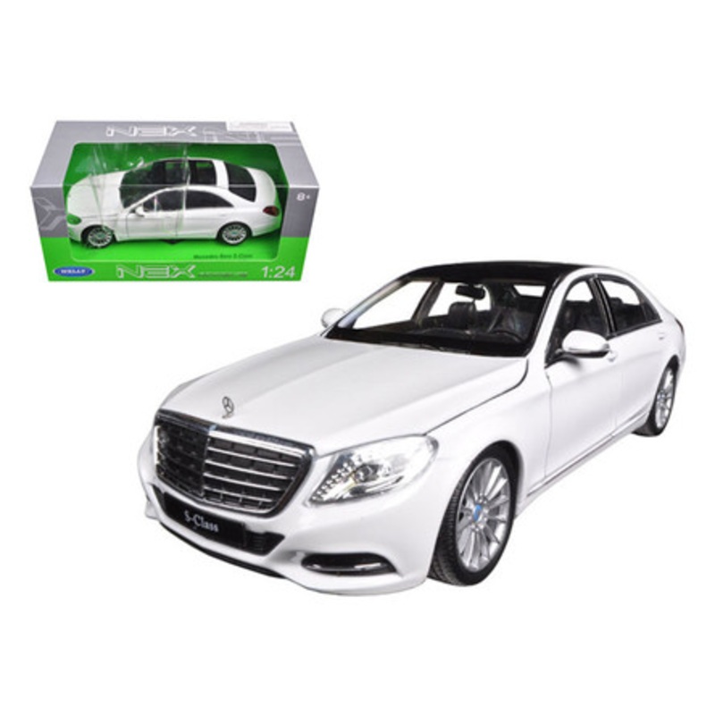 1/24 Welly 2014 Mercedes Benz S-Class (White) Diecast Car Model