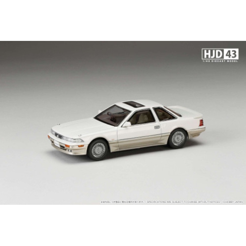 1/43 Ignition Model & Hobby Japan Toyota Soarer 3000 Twincam 24 GT-Limited Air Suspension (MZ21) (Crystal White Toning II) Diecast Car Model HJD432004CW