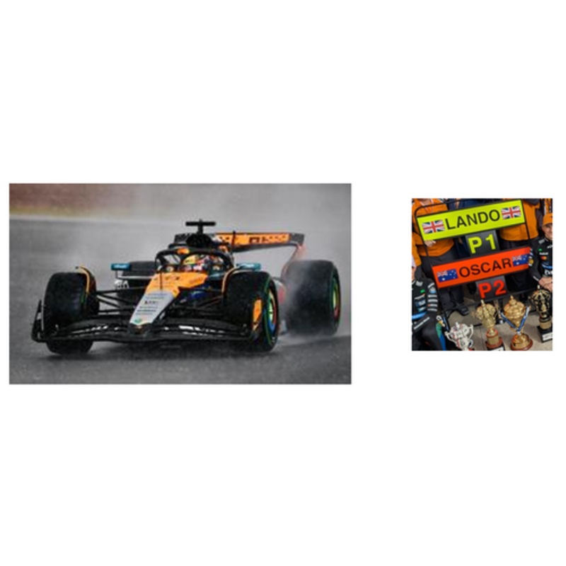 1/43 Spark McLaren MCL39 No.81 McLaren Formula 1 Team 2nd British GP 2025 Oscar Piastri Car Model