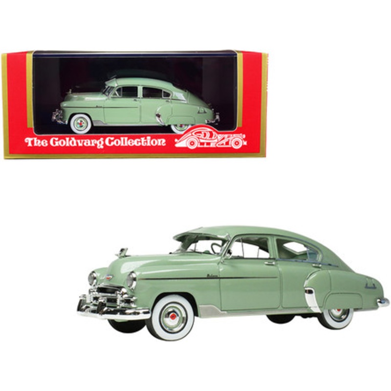 1950 Chevrolet Fleetline DeLuxe 4-Door Sedan Mist Green with Green Interior Limited Edition to 280 pieces Worldwide 1/43 Model Car by Goldvarg Collection