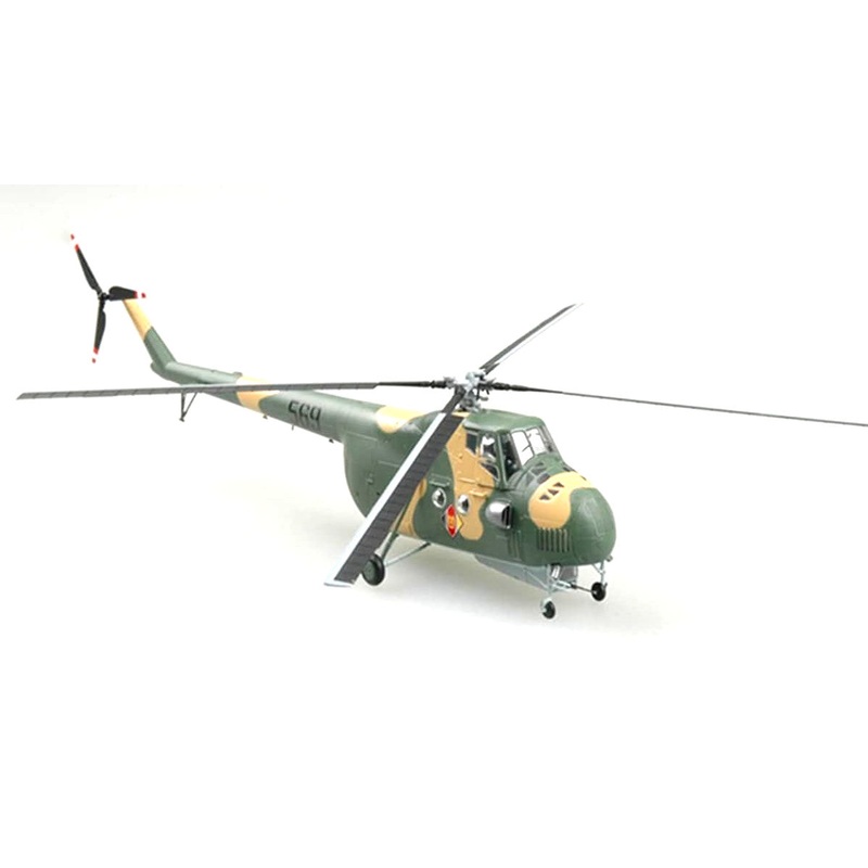 Mil Mi-4 Hound East German Air Force Transport Helicopter - 1/72 Scale Assembled and Painted Plastic Model by Easy Model
