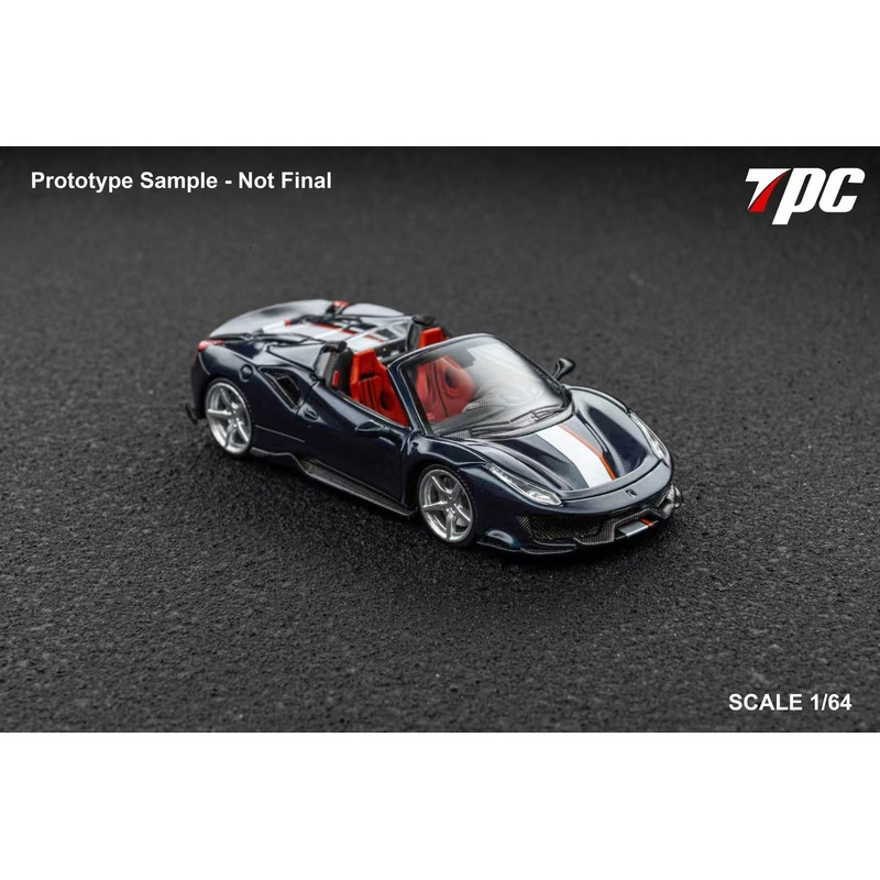 TPC 1:64 Ferrari Novitec 488 Roadster (2 Colours) Metallic Blue