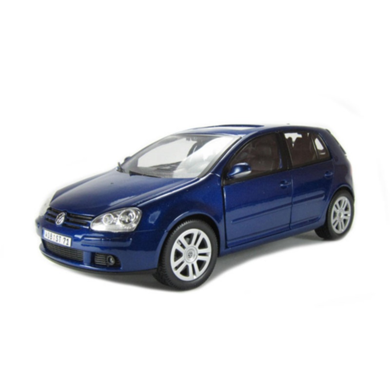1/18 BBurago Volkswagen Golf MK V (Blue) Diecast Car Model