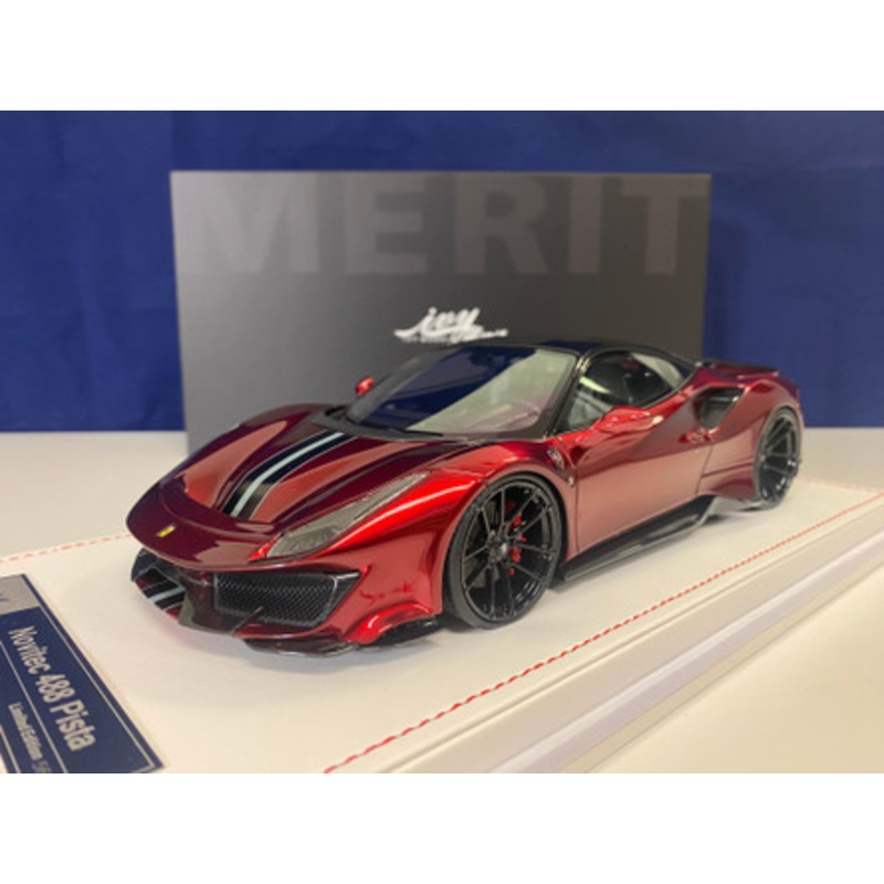 1/18 Ivy Novitec Ferrari 488 Pista (Rosso Fiorano Red) Resin Car Model Limited 66 Pieces