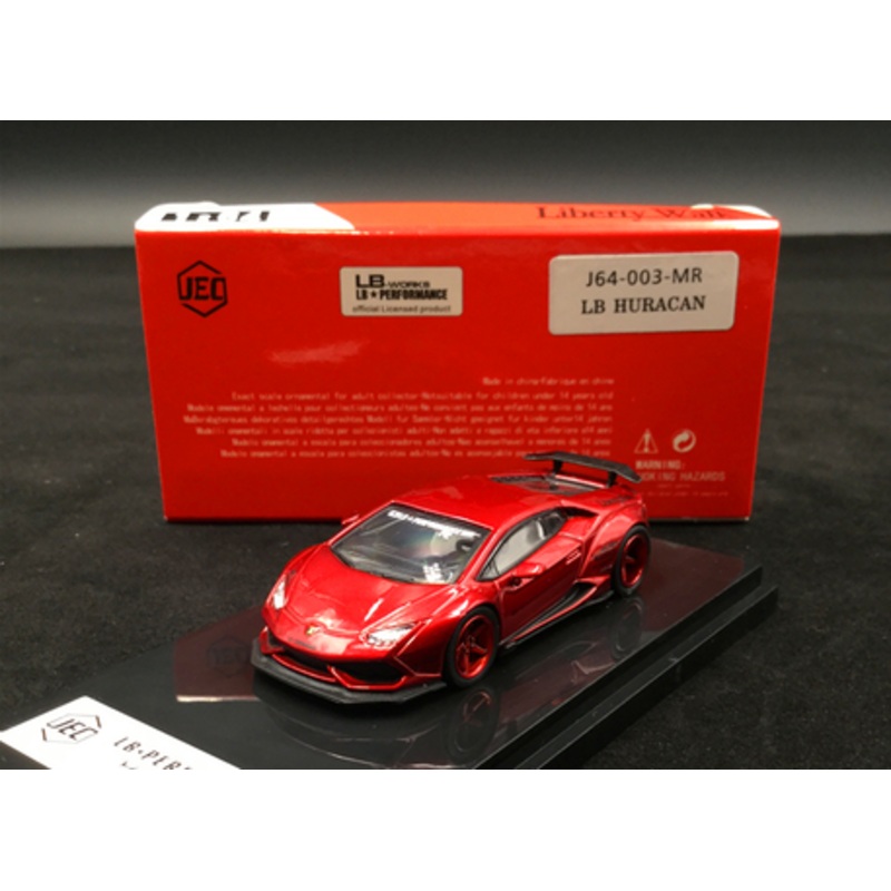1/64 JEC LB works Aventador LP610-4 Red Metallic Diecast Car Model