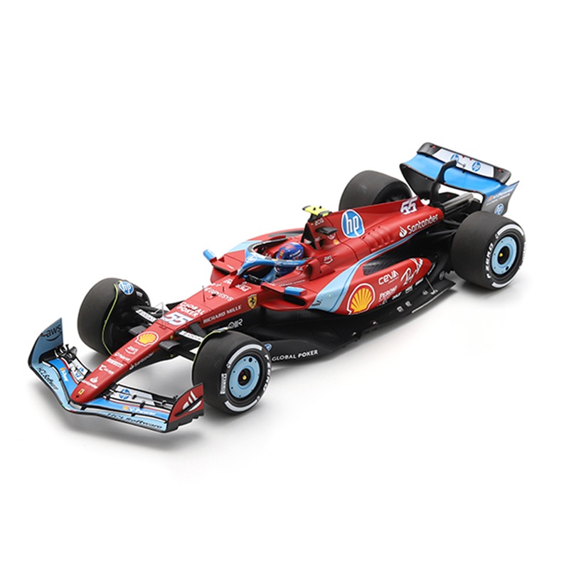 Ferrari - F1 SF-24 n55 (2024) 1:18 - Carlos Sainz - 5th Miami GP - Blue Livery - Looksmart