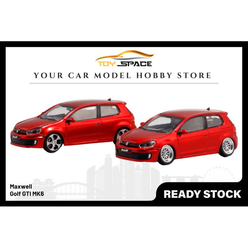 [MAXWELL] 1:64 Golf GTI MK6 Metal Red Ordinary