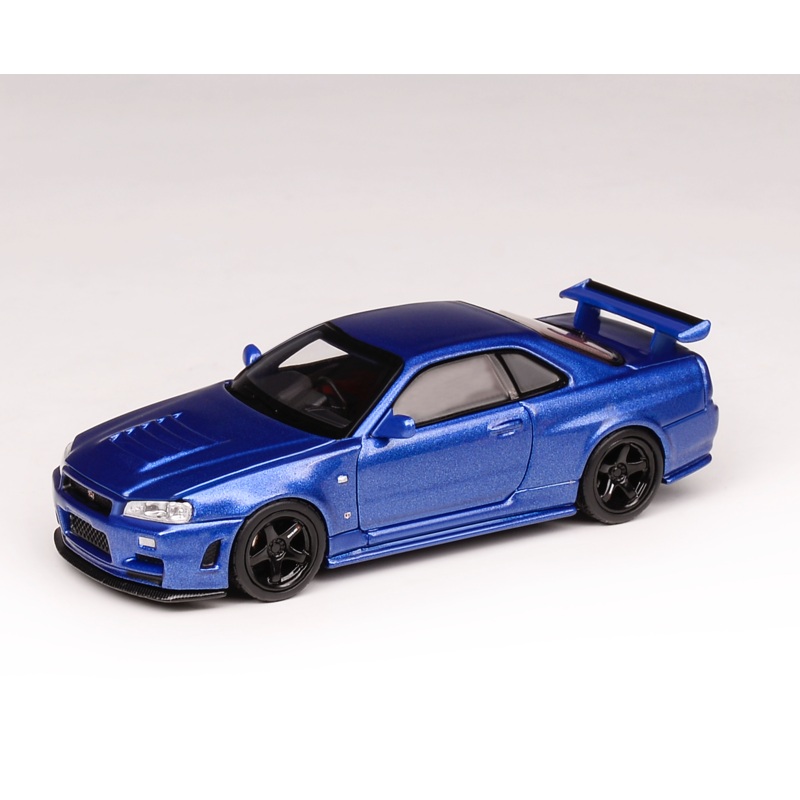 [Preorder] MOTORHELIX 1:64 Nissan NISMO R34GT-R Z-tune Bayside Blue M63416