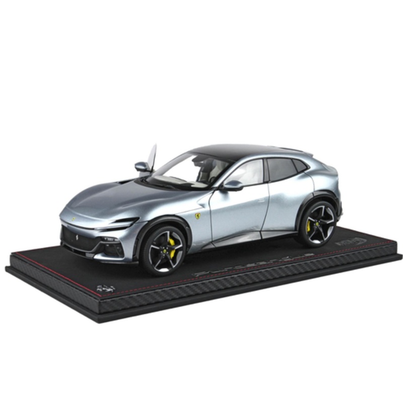 1/18 BBR Ferrari Purosangue with Panoramic Roof (Titanium Grey) Diecast Car Model with Luxury Package