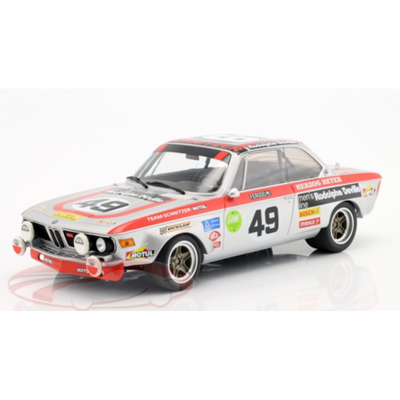 1/18 Minichamps 1972 BMW 2800 CS #49 24h LeMans Team Schnitzer-Motul Ren Herzog, Hans Heyer Car Model