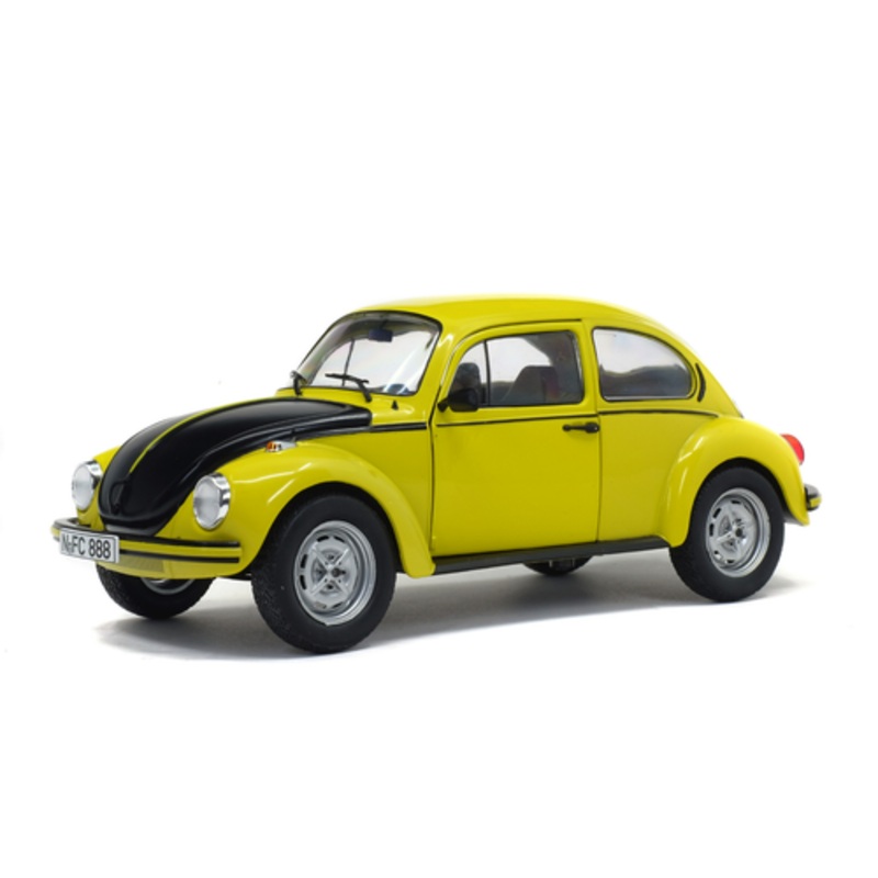 1/18 Solido 1973 Volkswagen VW Kfer 1303 GSR (Yellow with Black Hood) Diecast Car Model