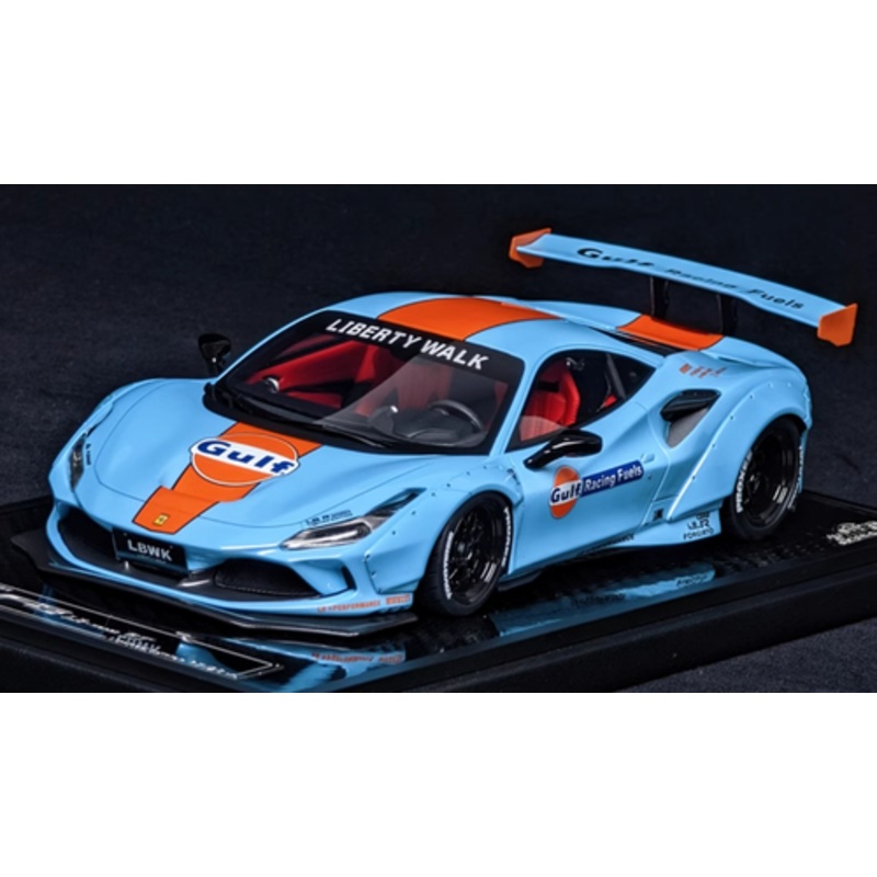 1/18 VIP Scale Model Ferrari F8 Liberty Walk (Gulf Blue) Car Model