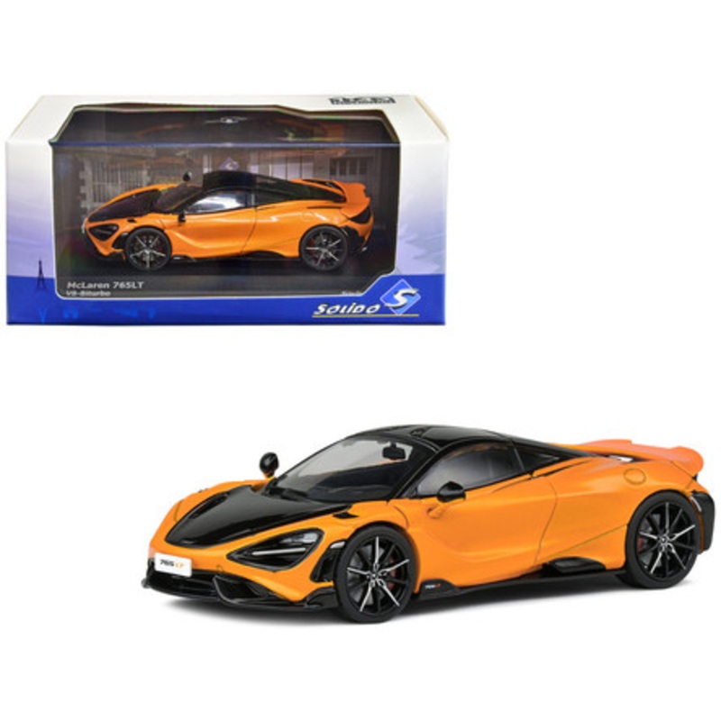 1/43 Solido 2020 McLaren 765LT V8-Biturbo (Papaya Orange) Diecast Car Model