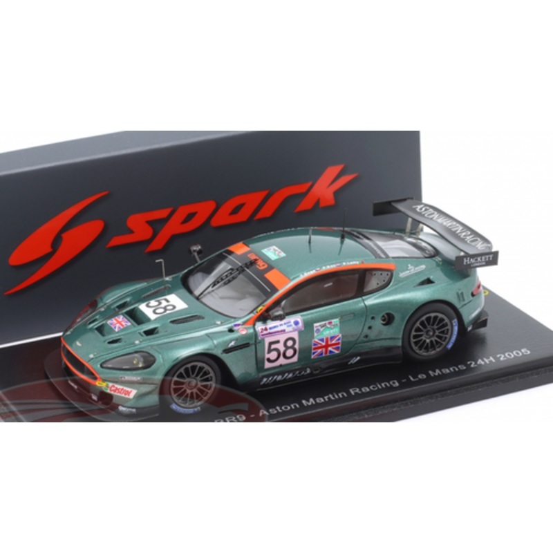 1/43 Spark Aston Martin DBR9 No.58 Aston Martin Racing Le Mans 24H 2005 T. Enge - P. Kox - P. Lamy Car Model