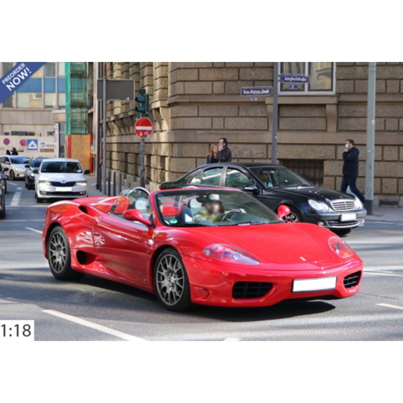 1/18 BBR Ferrari 360 Modena Spider (Rosso Corsa Red) Version 1 Car Model