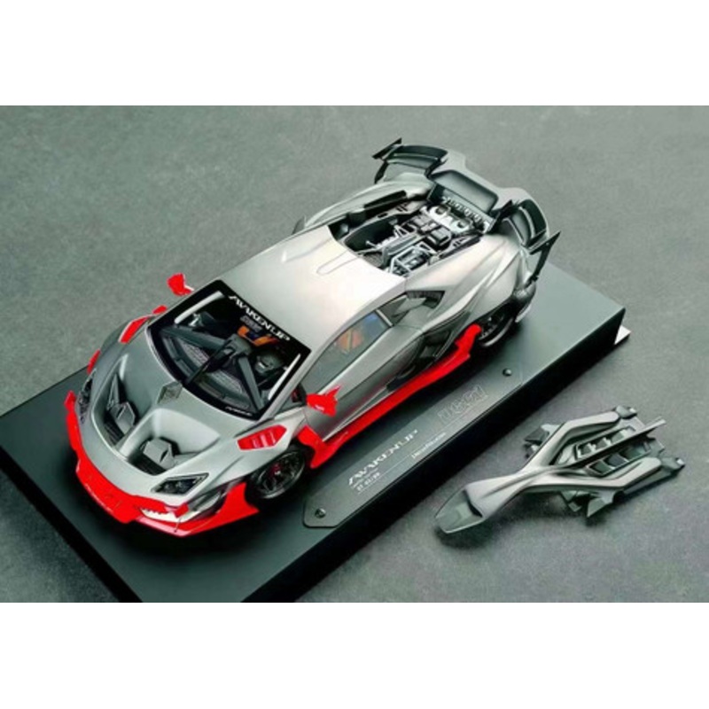 1/18 Dreampower Lamborghini Huracan DreamWalkers Awakenup-D661 (Grey) Car Model Limited 99 Pieces