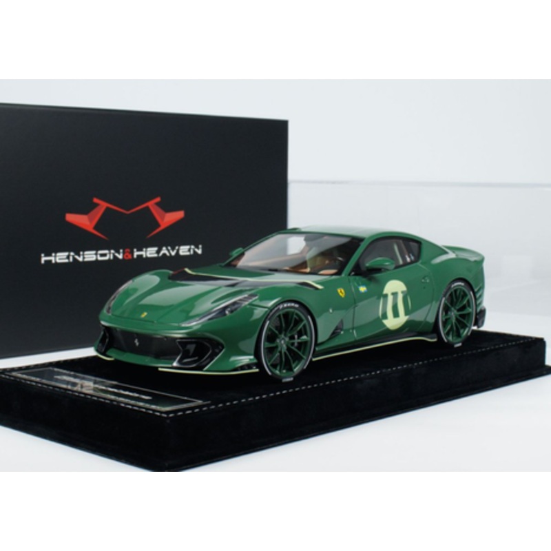 1/18 HH Model Ferrari 812 Competizione (Verde Olive Green) Car Model Limited 30 Pieces